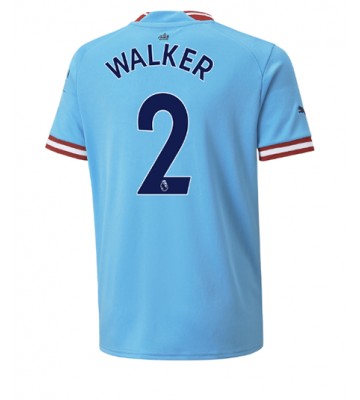 Manchester City Kyle Walker #2 Hjemmedrakt 2022-23 Kortermet